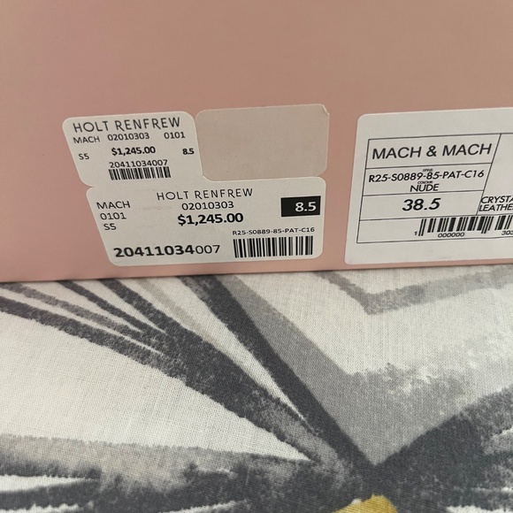 Mach & Mach Escarpins-sandales Cube en cuir verni - Picture 5 of 5